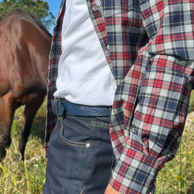 Cinturón de Polo "Gaucho Azul"