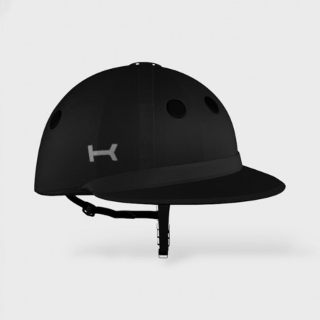 Casco Negro y Visera Argentina de Polo