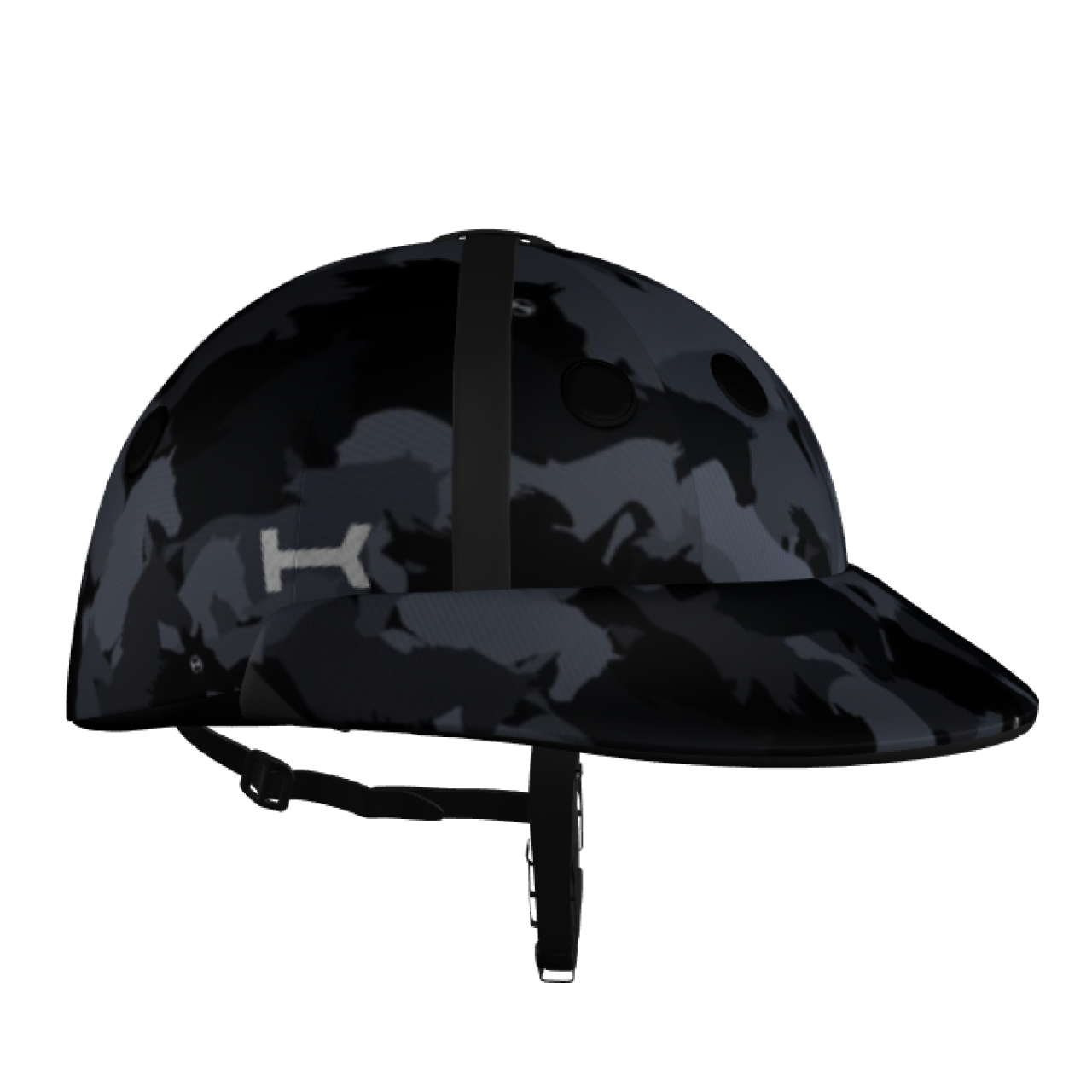 Casco Camuflaje Caballos Softshell de Polo