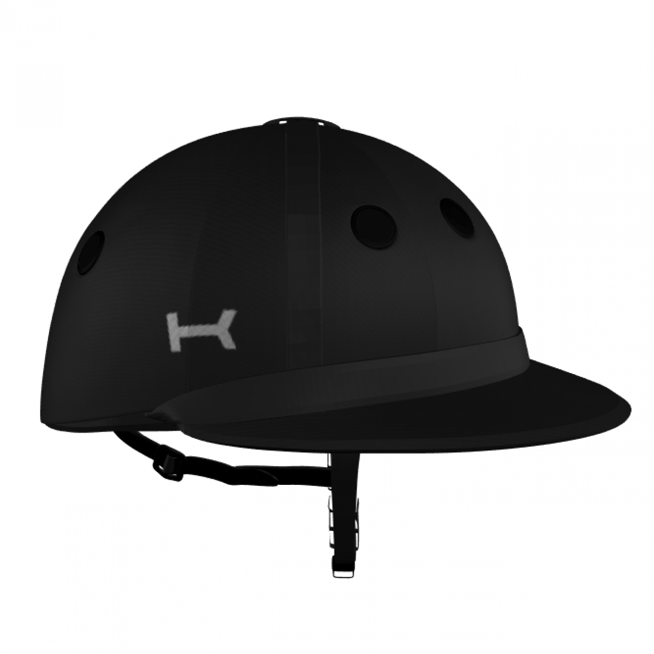 Casco Negro y Visera Argentina de Polo