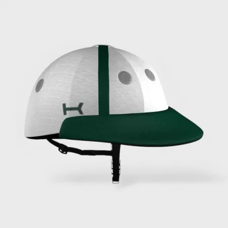 Casco Blanco y Verde de Polo Casco Blanco y Verde de Polo