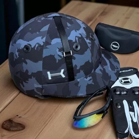 Casco Camuflaje Caballos Softshell de Polo Casco Camuflaje Caballos Softshell de Polo